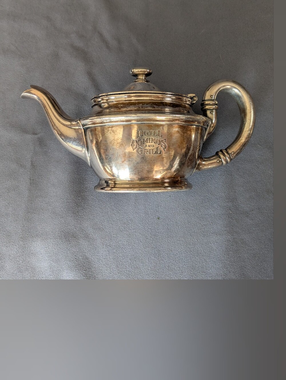 Vintage Gorham Hotel Cominos Silverplate Teapot